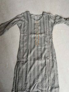 Striped Grey Kurta