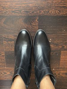 Black Quilted Ankle Boots Unisex