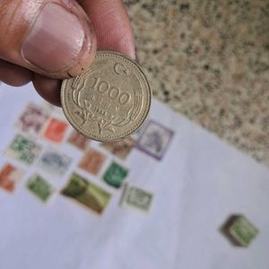 Assorted International Stamps, coin Collection
