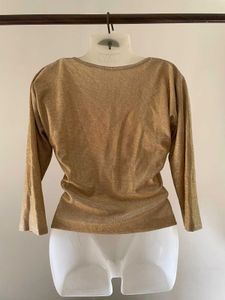 Sparkly Gold Long Sleeve Top