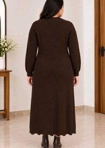 Cozy Knit Midi Dress