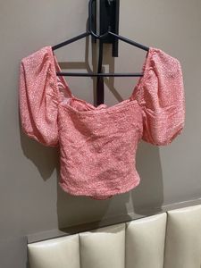 Floral Puff Sleeve Smocked Top