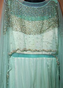 Elegant Mint Green Lehenga Choli