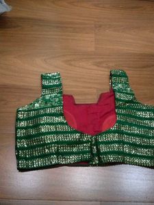 Green Sequin Blouse