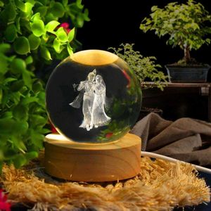 Radha Krishna Crystal Ball Showpiece😽