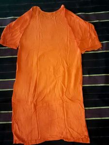 Vibrant Orange Kurta