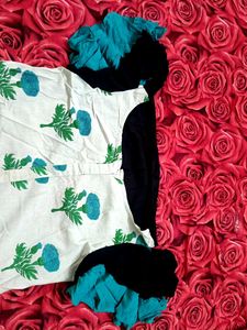 Floral Print Cotton Dress