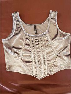 Velvet Corset Top