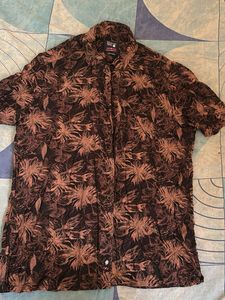 Men's Tropical Print Short Sleeve Shirt