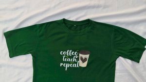 Coffee Teach Repeat Graphic T-Shirt
