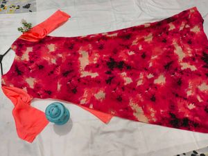 Coral &amp; Pink Dress