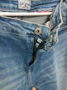 Light Blue Distressed Denim Jeans