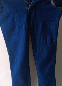 High Waisted Blue Denim Jeans