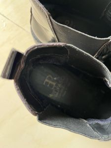 Glossy Black Chelsea Boots
