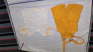 Cute Yellow Suspender Shorts Set