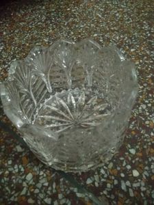 Glass Designer Bowl cum showpiece