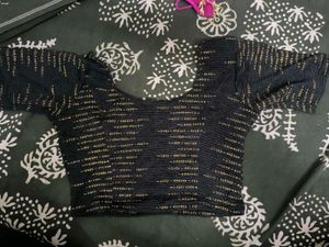 Designer Black &amp; Gold Blouse