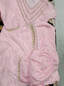 Elegant Pink Beaded Ethnic dress