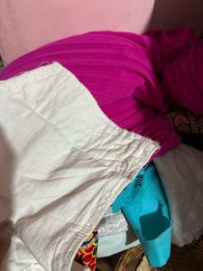 Navratri chaniya choli pink and white
