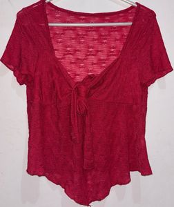 SAVANA Front Bow Sash Versatile Top