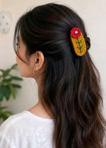 Handmade Crochet Hair Clips