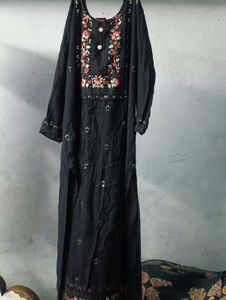 Embroidered Black Tunic