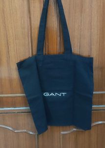 New Original GANT Cotton Tote Bag - Black