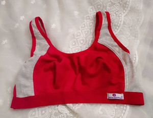 Stylish Maroon &amp; Gray Sports Bra