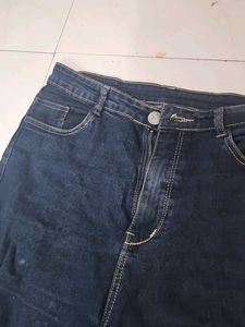 Dark Wash Cargo Jeans