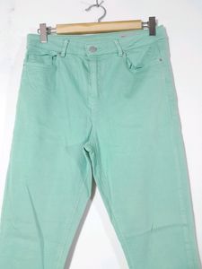 Sea Green Skinny Fit Denim Jeans (Women's)
