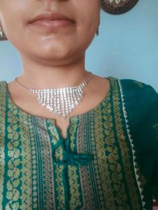 Sparkling Waterfall Necklace &amp; Earrings Set