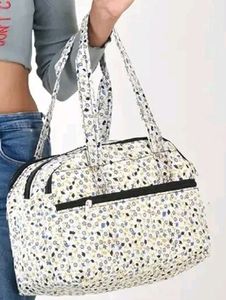 Floral Quilted Travel Bag