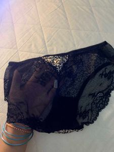 Leopard Print Lace Trim Briefs