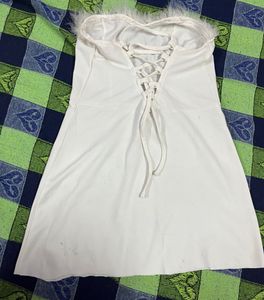 tube fur dress
