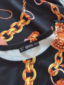 Chic Chain Print Bodycon Dress