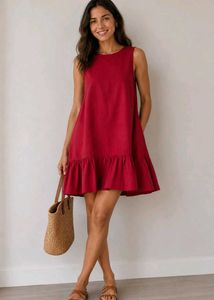 🎀PRICE DROP!!Red Ruffle Dress