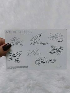 BTS Map of the Soul 7 Official Postcard