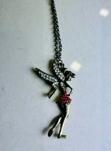 Fairy Pendant Necklace with Free Earrings