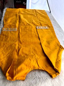 Mustard Yellow Kurta  with Embellishments pant