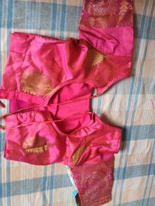 Pink Silk  Blouse And Lehanga