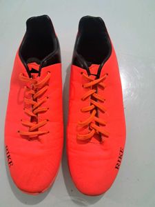 Bright Orange Rike Soccer Cleats