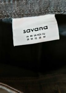 SAVANA Korean Fit Straight Wide Trousers