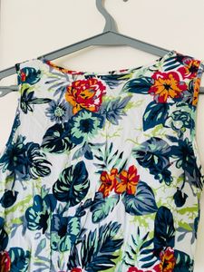 Vibrant Floral Print Romper