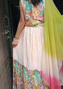 Colorful Ethnic Skirt &amp; Top Set