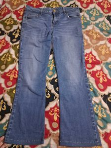 y2k low rise Blue Flare Jeans