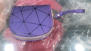 Geometric Purple Wallet