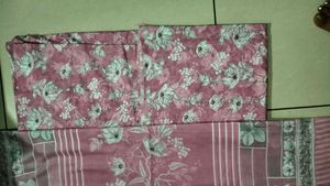 Pink Colour Mix Cotton Suit With Dupatta