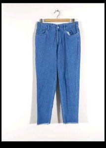 High-Waisted Straight Leg Jeans