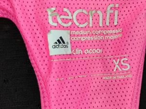 Adidas Sports Bra Pink Chevron Pattern