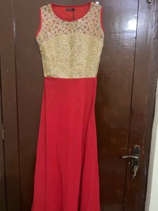 Elegant Embroidered Red Kurta